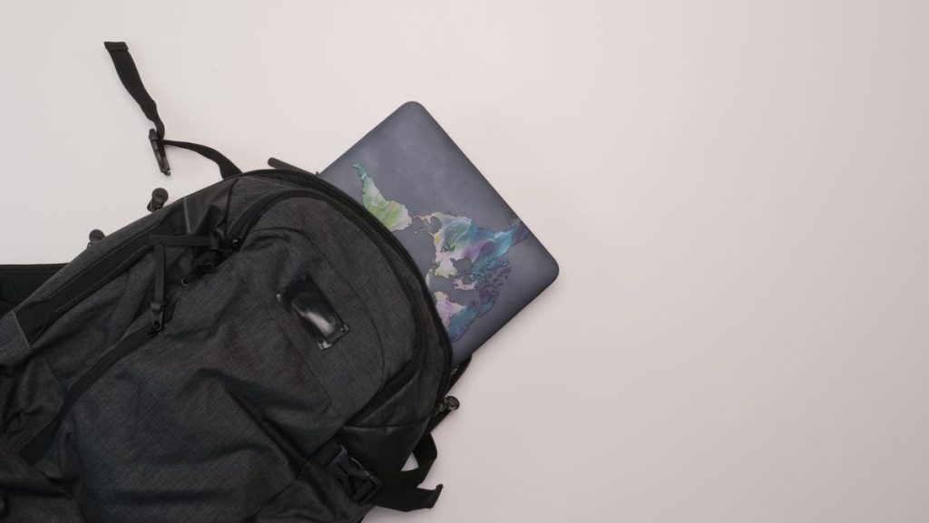 Balo laptop vải Oxford chống nước in logo công ty